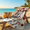 Christmas Beach Towel Soft Durable Quick-Dry Comfortable Lightweight Perfect for Traveling Yoga Camping and Swimming