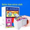 Anti-Fogging Glasses Cleaning Wipes - Disposable Wet Cloths for Lenses & Helmets