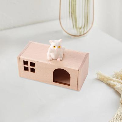 1/12 Кукольный домик Миниатюрный Домик для питомца Фигурка Аксессуар Реквизит Сцена Игрушка Праздничное украшение Куклы