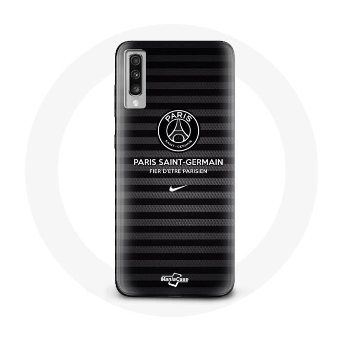 Coque de protection - PSG - Samsung Galaxy A70 - Noir - Souple - Sportif