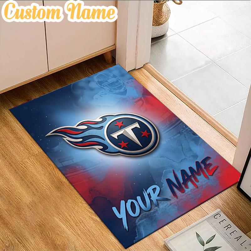Custom Name Tennessee Logo Art Rug, Office Rug, Chair Rug, Carpet for Living Rooms, Doormat Game Rug Home Decor Christmas Gifts