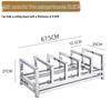Heavy-Duty Stainless Steel Cutting Board Storage Rack