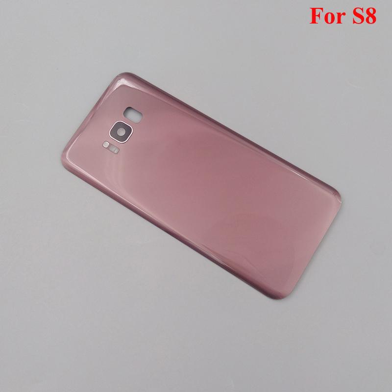 Для Samsung S8 Plus S8+ G955 SM-G955F Задняя крышка аккумулятора Для Galaxy S8 G950 G950F Запасные части Корпус Задняя дверца Стекло