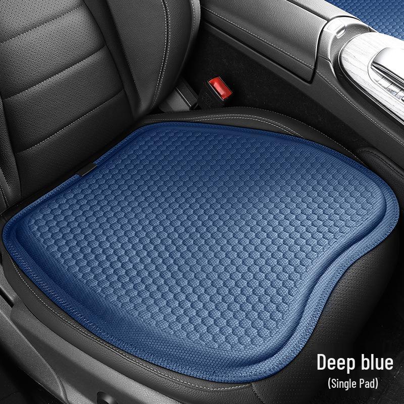 Четырехсезонная нескользящая гелевая подушка для автомобильного сиденья из ледяного шелка - Дышащая и удобная для дома, офиса и длительных поездок