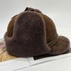 Шерстяная шапка для женщин и мужчин, унисекс, пушистая зимняя теплая шапка-бомбер с ушами, снежная шапка для стрижки овец, советские шапки-ловушки, ушанка