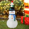 Christmas Snowman Inflatable Glow Yard Decoration for Park Vacation Festival