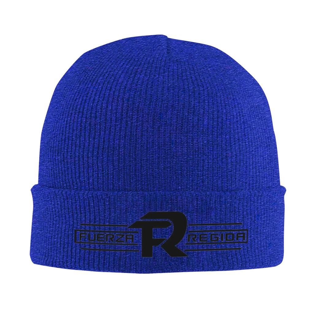 Unisex Knit Cuff Beanie Fuerza Regida Logo Merch Warm Knitted Caps Bonnet Hats