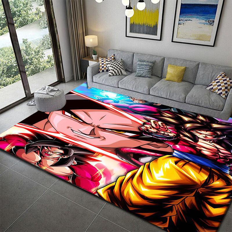 Dragon Ball Dark Style Cool Character Ruganime soft washable cartoon floor carpet
