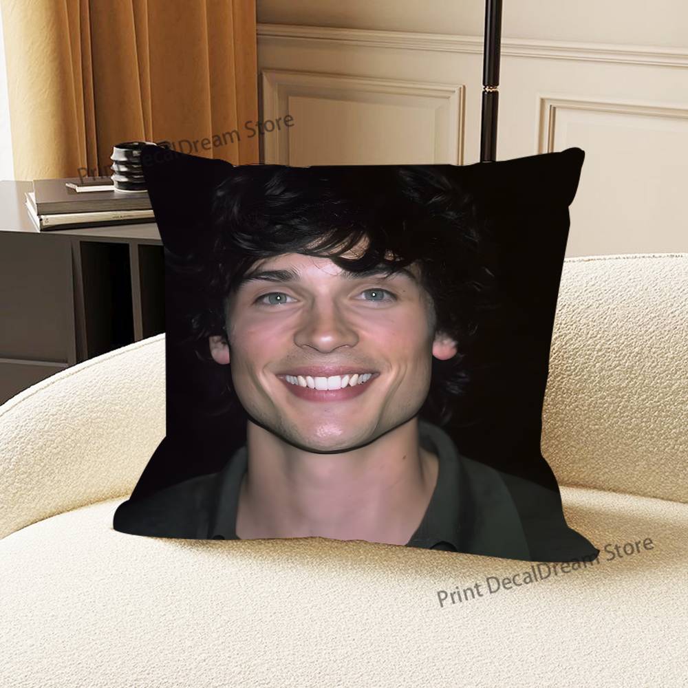 Декоративная наволочка T-Tom Welling для подушки-кушона в спальню, автомобиль, кофейню, комнату и гостиную