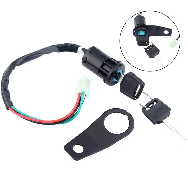 1 Set Motorcycle Ignition Switch Lock Key With Bracket For 50cc 90cc 110cc 150cc For Kazuma For Tank For Honda Motorcycle Parts