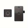 Intelligent Fingerprint Cabinet Lock, One-Button Unlocking,Double Door Cabinet Lock, Compact ABS Fingerprint Drawer Lock - Smart Biometric Security