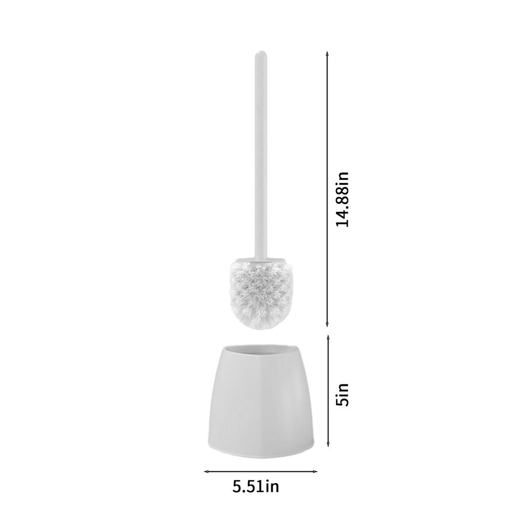 Toilet Brush With Hard Bristles Bathroom Cleaning Bowl Brush Kit Modern And Compact Toilet Cleaner Brush Long Handle Bristles For Bathroom