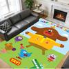 Hey Duggee Print Crystal Velvet Plush Rug Anti?Slip Wear?Resistant Floor Carpet For Indoor Household Home Decoration