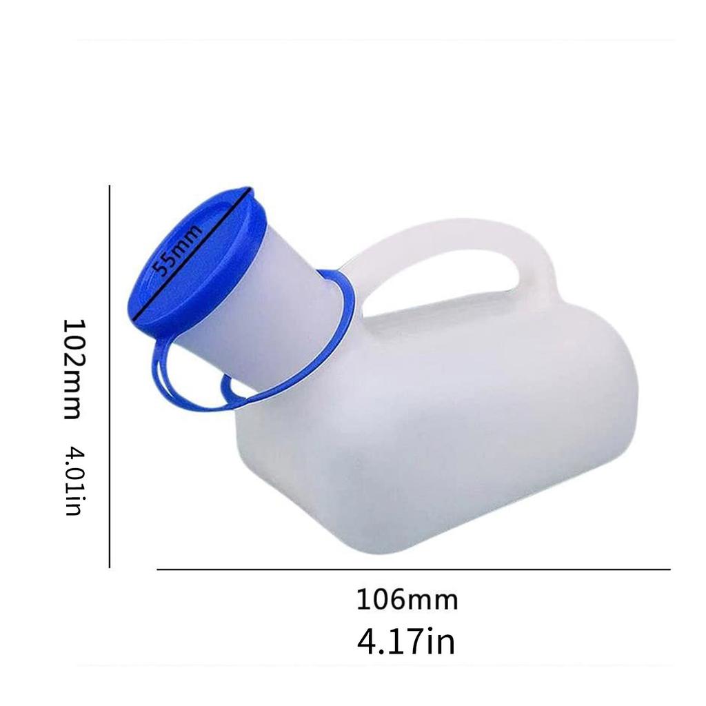 Портативный аварийный писсуар емкостью 1000 мл с ручкой, мобильные туалеты для мужчин и женщин, доступные в путешествиях