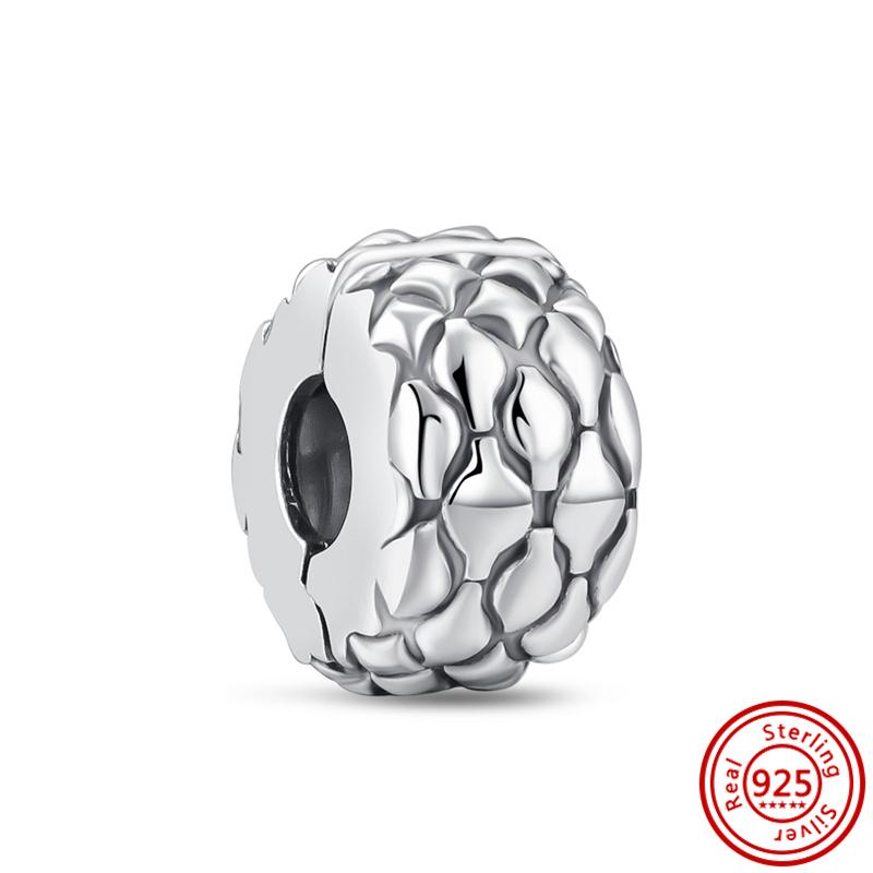 Медь 925 пробы Прозрачный циркон Снежинка Гербарий Крылья ангела и Сердце Сверкающие бусины Подходят для оригинального браслета Pantaro с шармами DIY Циркон