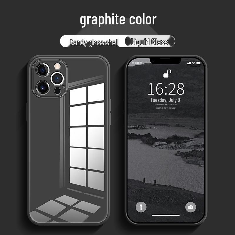 Премиальный белый чехол-полное покрытие из закаленного стекла для iPhone 15/14/13/11 Pro - Простой дизайн высокого класса, защита от падений