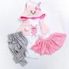 NPK Doll Jumpsuit 4pcs Jumpsuit & Pants Set for 18inch 24inch Reborn Doll Clothes Accessories