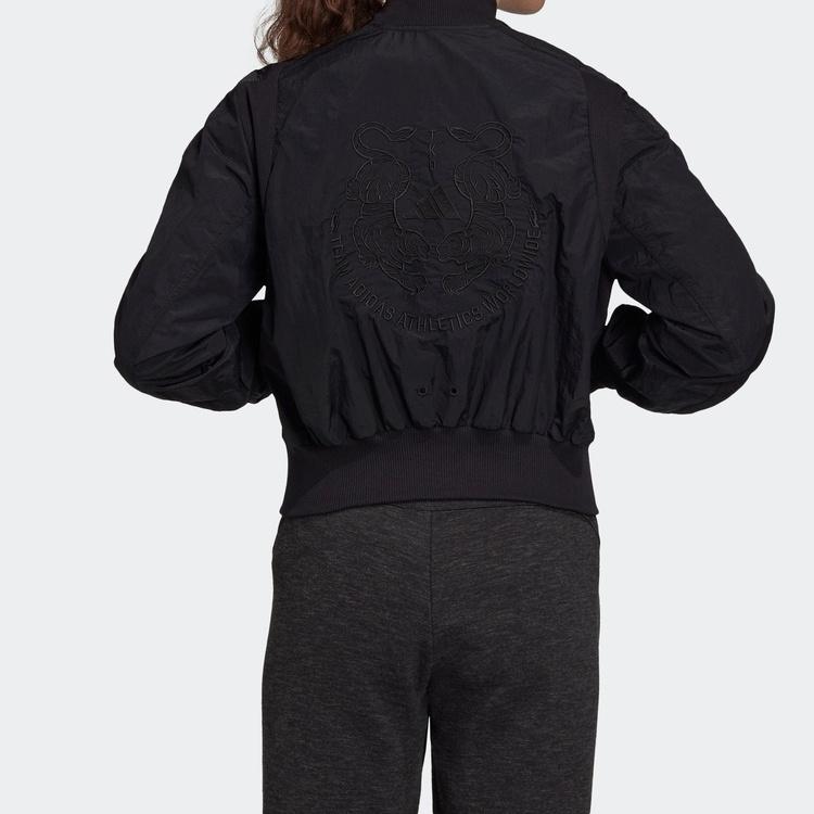 (WMNS) adidas Vrct Jk Woven Stitching Jacket Coat Black Women's FK0975
