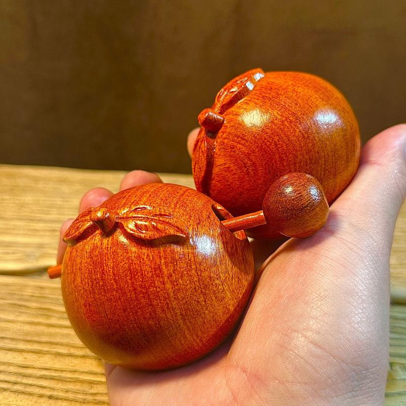 Карин Деревянная Резная Счастливая Рыба-Апельсин: Декоративное Ornament-Желание для Расслабления и Процветания