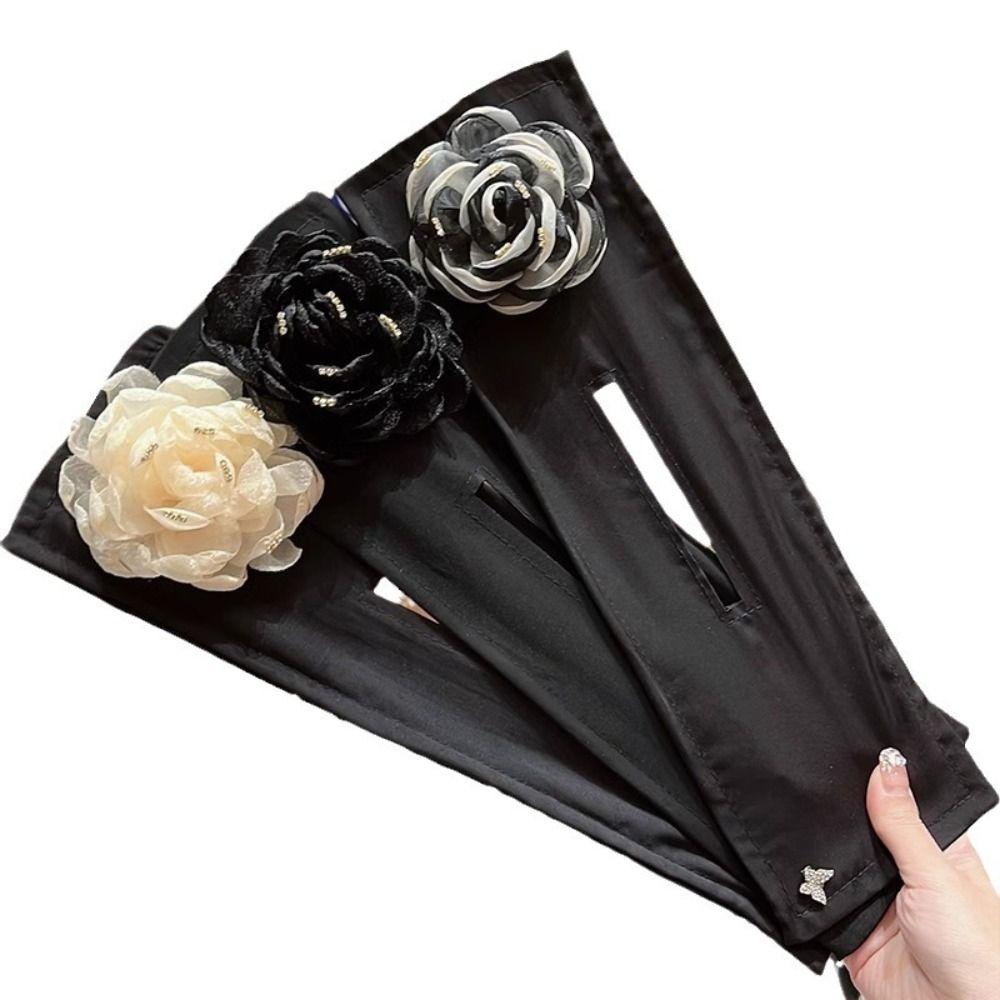 Cloth Flower Hair Clip Flexible Lazy Hair Curler Fashion Hair Bun Roller Women Girls