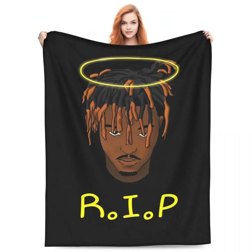 Juice Music Wrld Fuzzy Blankets The Party Never Ends Funny Throw Blanket for Sofa Bedding Lounge 200x150cm