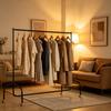 Metal coat rack, clothes rack, mobile coat rack, for indoor and outdoor use
