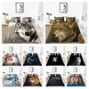 Home Textiles Bedding Suit with Pillowcase 3D Wolf Printed King Double Size Comforter Duvet Cover Bed Sets