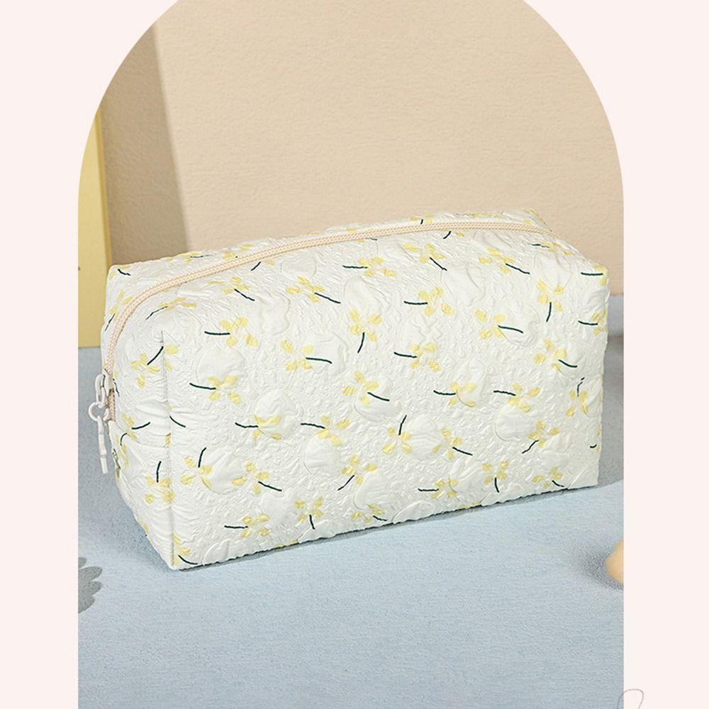 INS Stationery Storage Bag Korean Style Portable Makeup Bag Fashion Cosmetic Zipper Pouch Outdoor