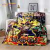 2025 New Yu-Gi-Oh Blue Eyes Dragon Monster Gold Card Cartoon Game Soft Blanket,Soft Throw Blanket for Home Bedroom Bed Sofa Gift
