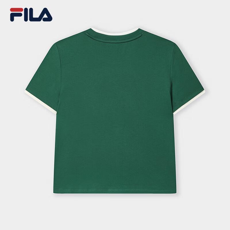 Fila Женская трикотажная футболка с коротким рукавом из чистого хлопка