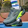 Breathable Badminton Shoes for Men Women Lace-up Tennis Sneakers Non-slip Gym Sneakers Athletic Training Shoes Volleyball Shoes
