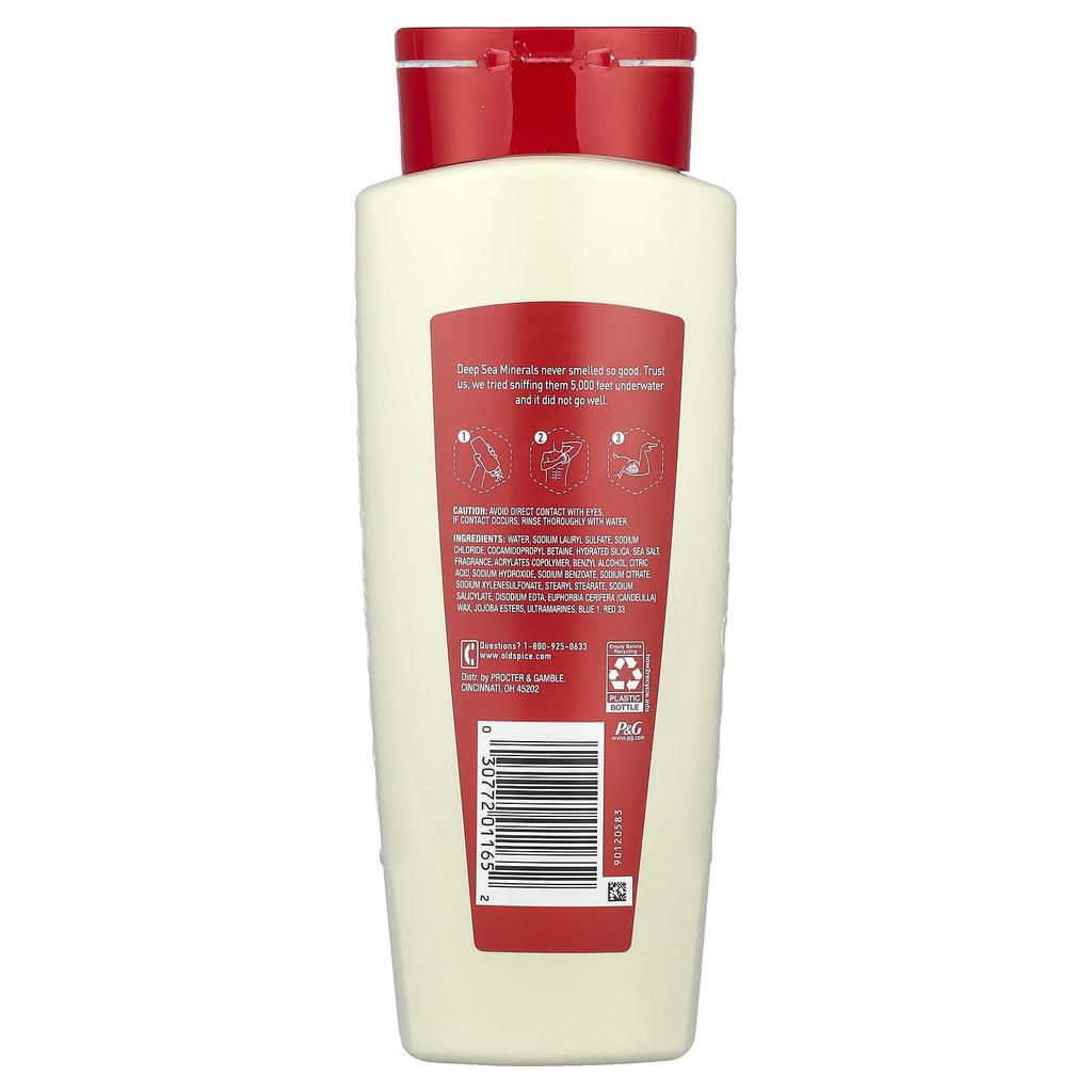 OLD SPICE Гель для душа, глубокое очищение с минералами глубокого моря, 18 жидких унций (532 мл)