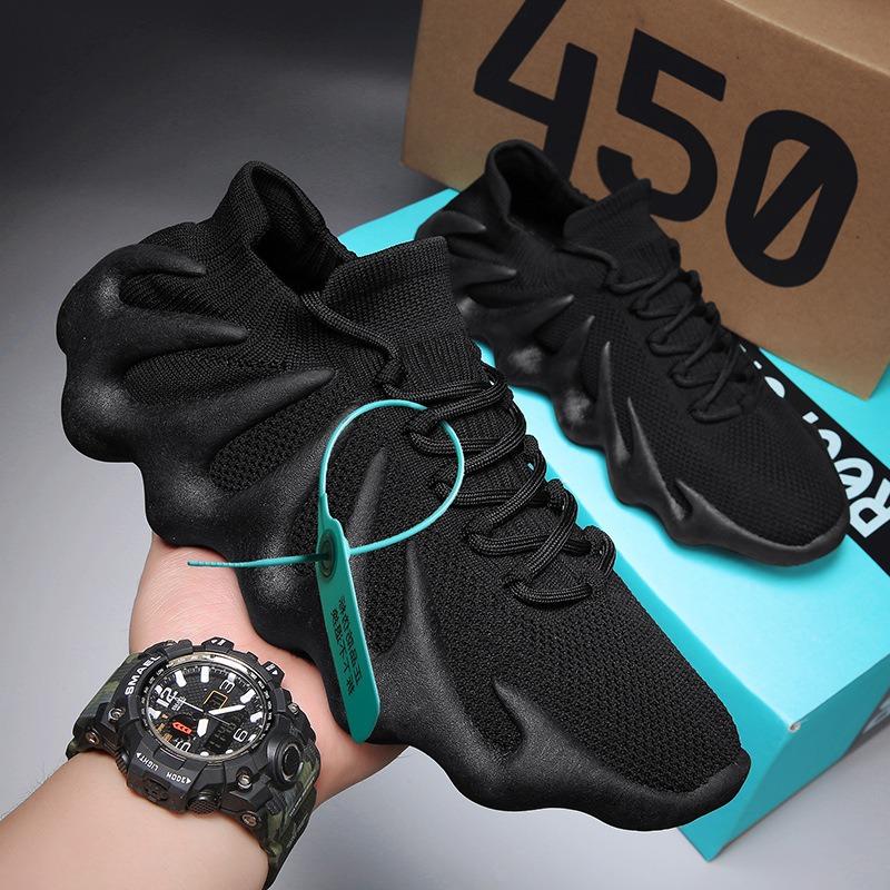 Men Casual Sports Fly Knit Mesh Running Shoes Octopus Sock Shoes