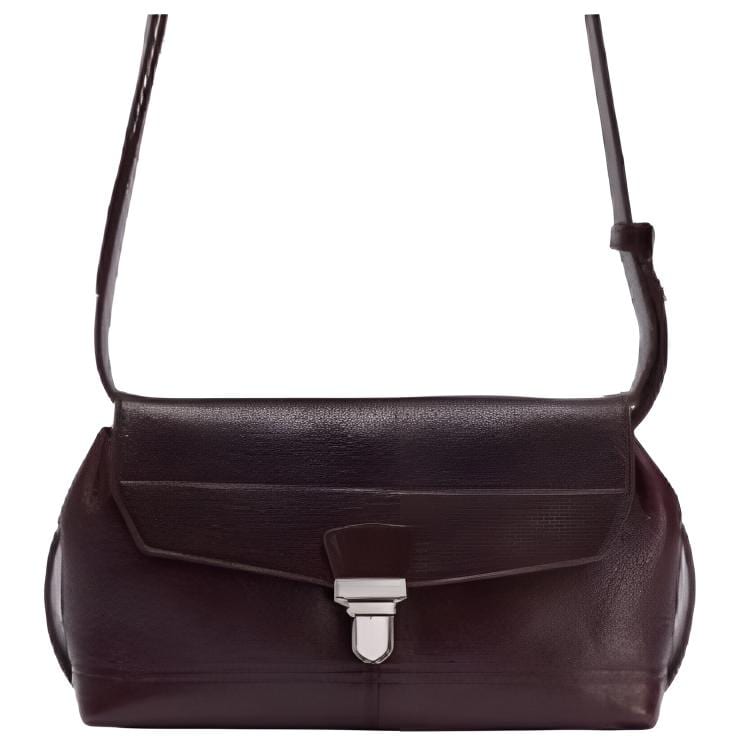 Lemaire Cow Leather Shoulder Bag Small Women's Dark Purple BG0084 LL0067-851