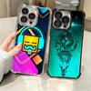 Игровой чехол Geometry Dash с покрытием для телефона iPhone 16 17 Pro Max Air 16E 14 15 Plus 12 13 Mini, противоударный чехол с подушкой безопасности