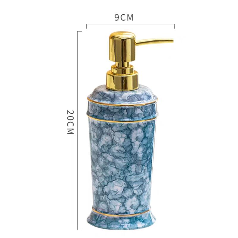 Керамическая бутылка для жидкого мыла Дозатор для мыла Контейнер для мыла Насос для мыла Дозатор для мыла Заправляемая бутылка для мыла