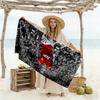 Football Player Celebration Beach Towel Super Soft & Absorbent Comfortable Lightweight