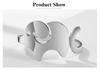 Cazador Animal Elephant Open Rings for Women Cute Finger Rings Stainless Steel Jewelry 2026 Party Birthday Wedding Friends Gift