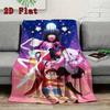 Energetic Cartoon 2D Flat Pattern Flannel Blanket High quality All Seasons Warmth and Comfort Perfect for Christmas Gifts.PMT0914268
