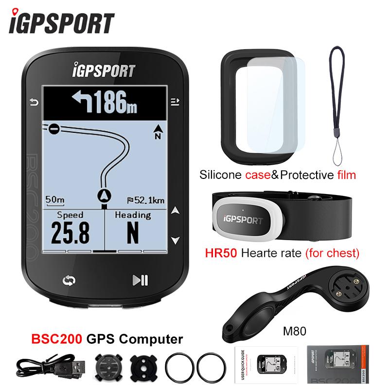 IGPSPORT BSC200 Bluetooth Навигационный Велокомпьютер Беспроводной Спидометр Поддержка Измерителя Мощности Для Езды на Велосипеде на Открытом Воздухе
