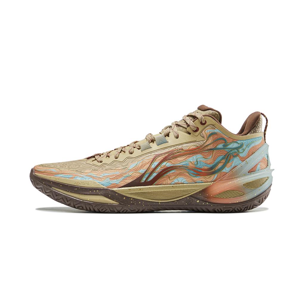 Li Ning Blade 6 Нескользящие, Износостойкие, Низкие Баскетбольные Кроссовки Мужские Коричневые ABAV063-6