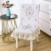Кружевная юбка, чехол для стула, европейский стиль, скатерть для обеденного стола, подушка, плоская напечатанная скатерть, ткань, чехол для табурета, ткань