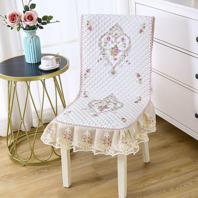 Кружевная юбка, чехол для стула, европейский стиль, скатерть для обеденного стола, подушка, плоская напечатанная скатерть, ткань, чехол для табурета, ткань