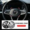 Авто Стайлинг ABS Логотип Руль Эмблема Наклейка Декаль Для VW CC Polo 6R Golf 4 5 6 7 MK7 MK4 MK6 Passat B6 B8 T4 T5 Tiguan