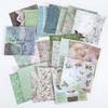 JIANWU 20Pcs Vintage Journal Background Decoration Sticker Book Literary Art Fresh DIY Scrapbooking Material Stickers Stationery