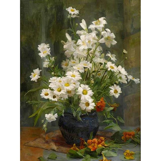 DIY 5D Алмазная картина Цветок Алмазная вышивка Полный круглый Стразы Вышивка крестом