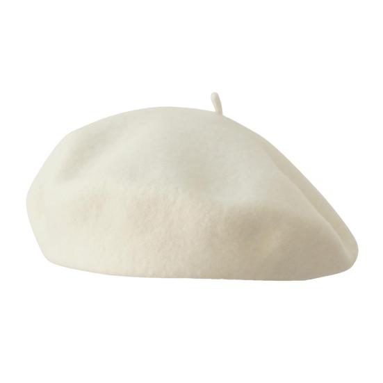 Women Beret Vintage Solid Color Painter Hat Wool Blend French Style Artist Cap Lightweight Headwear for Party Outdoor