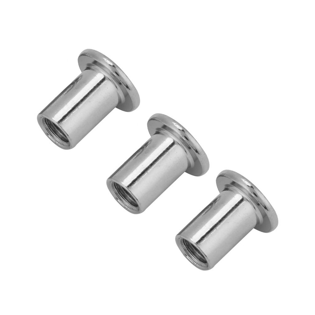 Гайки плоские никелевые с железным покрытием, шестигранная гайка с круглой головкой, втулка для мебели(М6*15 50 шт.)