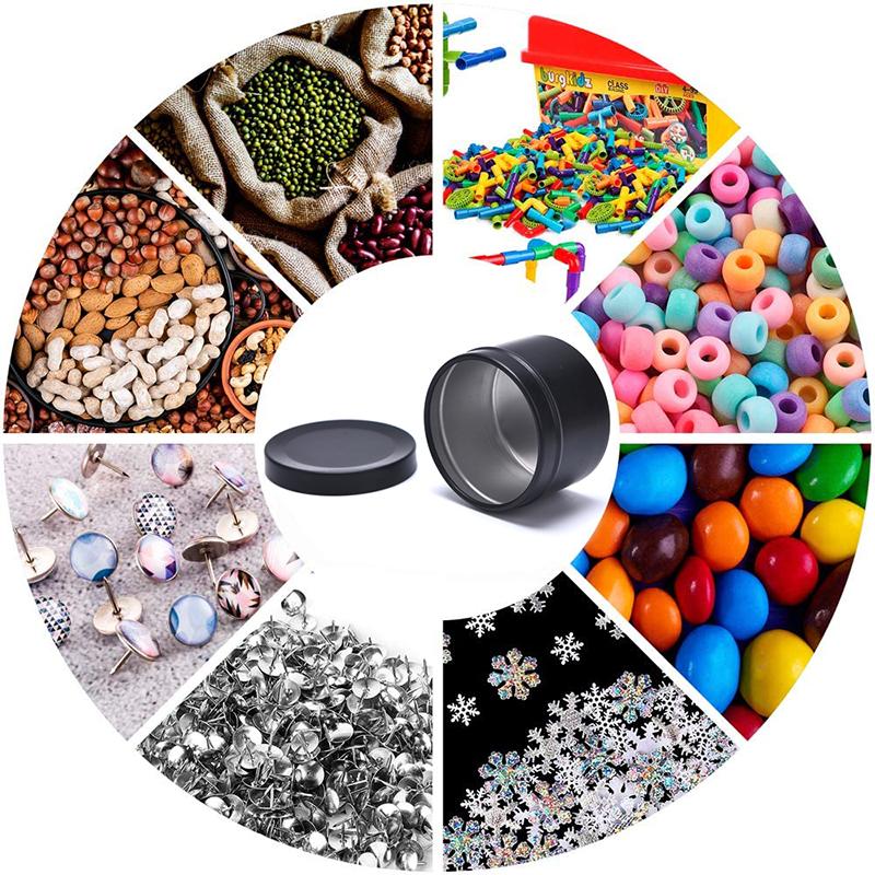 Candle Jars With Lid Bulk Round Candle Container Tins Empty Storage Box Jar