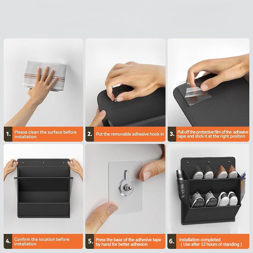 Tear Resistant Fabric Hanging Shoe Rack With Frame for Campers Closet Cabinet Storage Solution